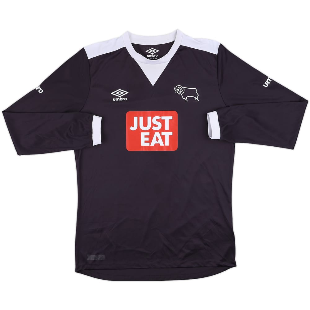 2015-16 Derby County Away L/S Shirt - 10/10 - (M)