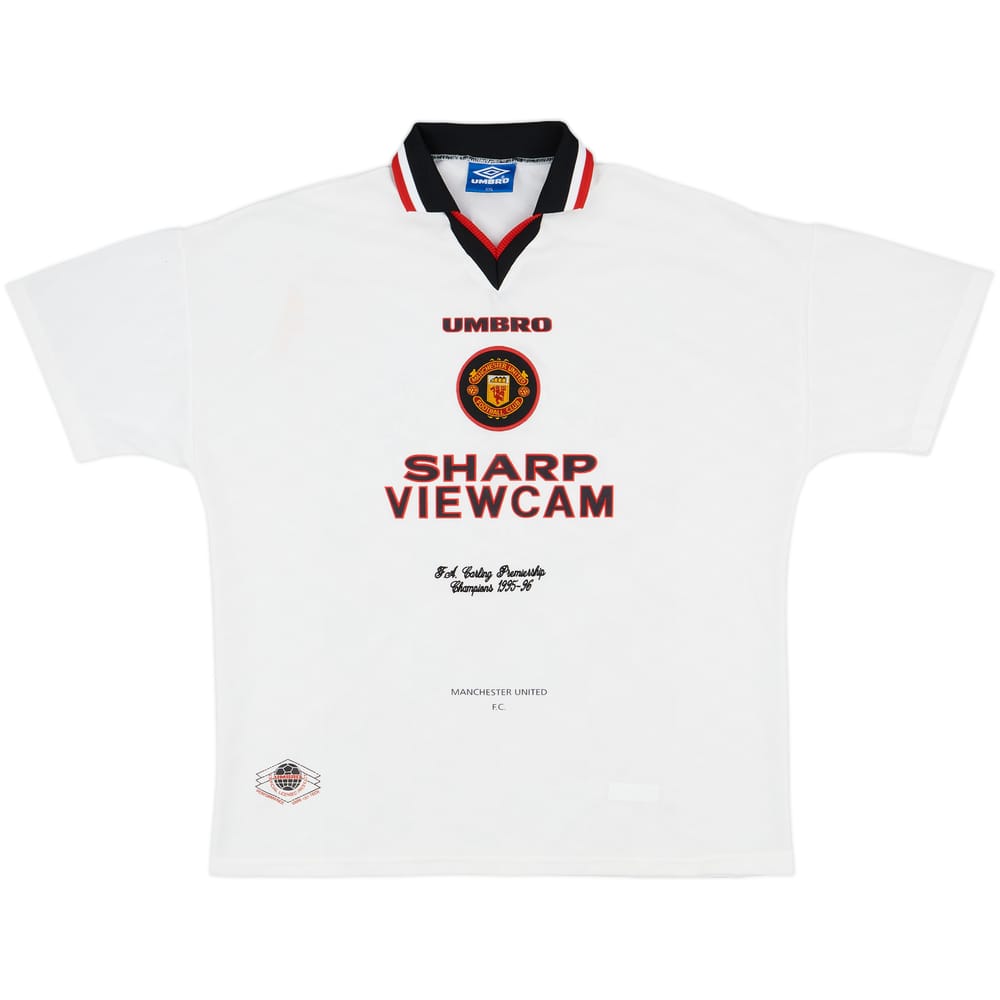 1996-97 Manchester United 'Premiership Champions' Away Shirt - 7/10 - (XXL)