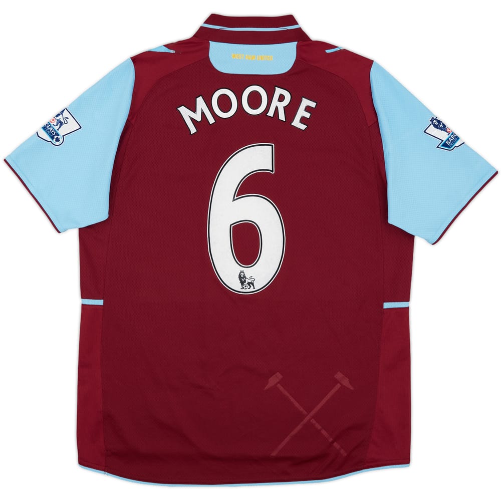 2012-13 West Ham Home Shirt Moore #6 - 5/10 - (L)