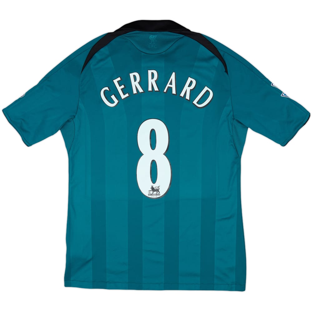 2008-09 Liverpool Third Shirt Gerrard #8 - 7/10 - (M)