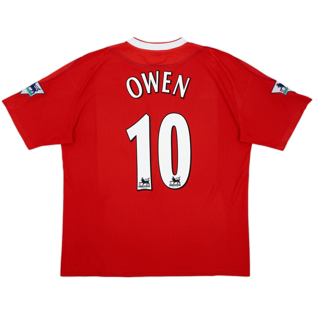 2002-04 Liverpool Home Shirt Owen #10 - 8/10 - (XL)