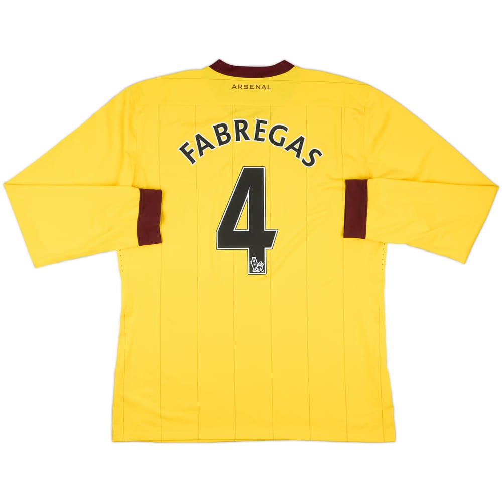 2010-13 Arsenal Player Issue Away L/S Shirt Fabregas #4 - 10/10 - (XL)