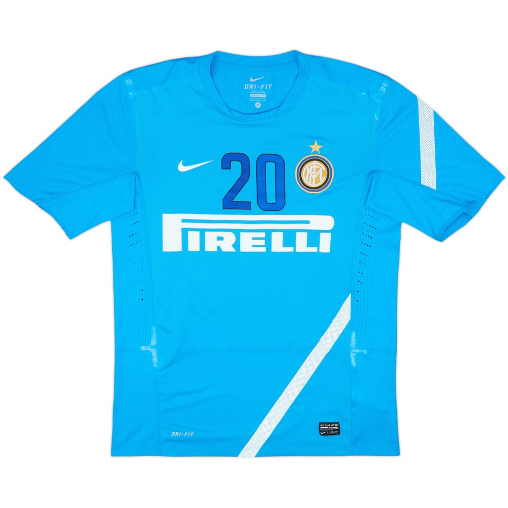 2011-12 Inter Milan Nike Player Issue Training Shirt #20 - 7/10 - (M)