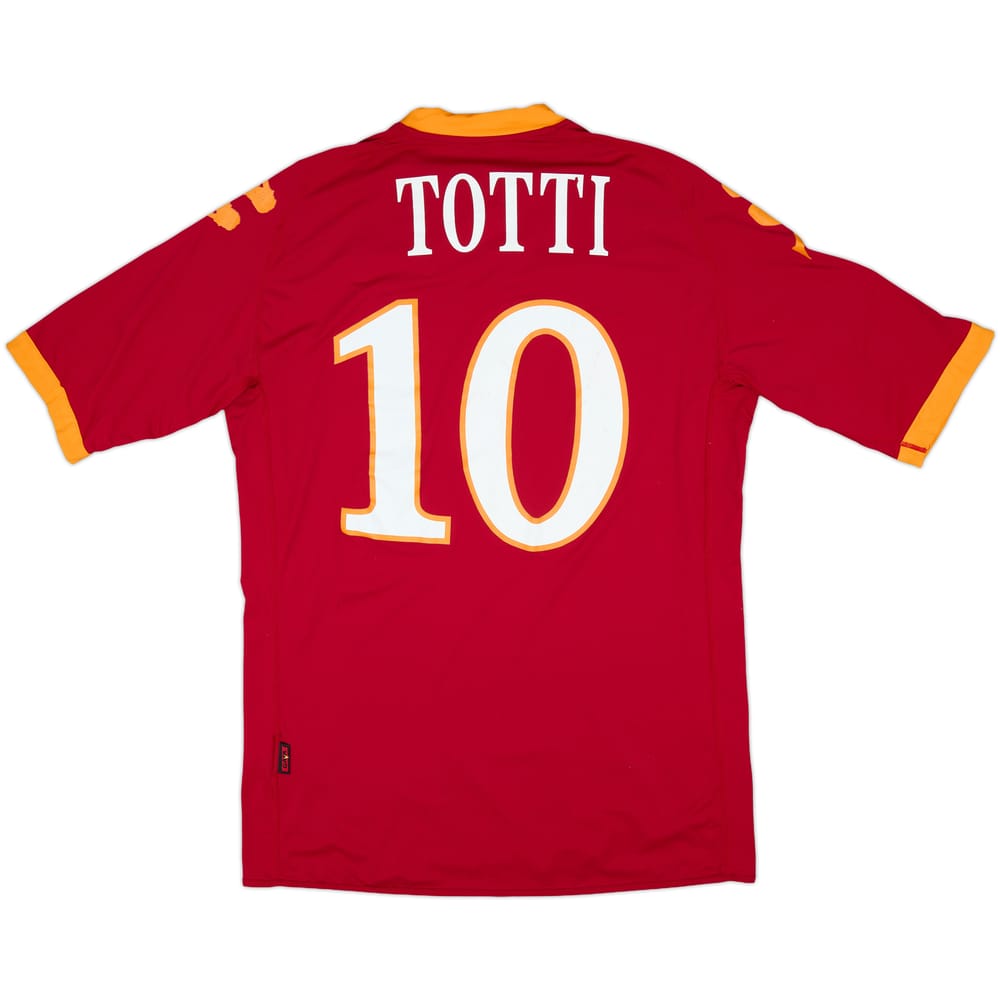 2009-10 Roma Home Shirt Totti #10 - 5/10 - (M)