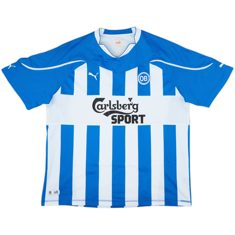 2010-11 Odense Home Shirt - 7/10 - (XXL)