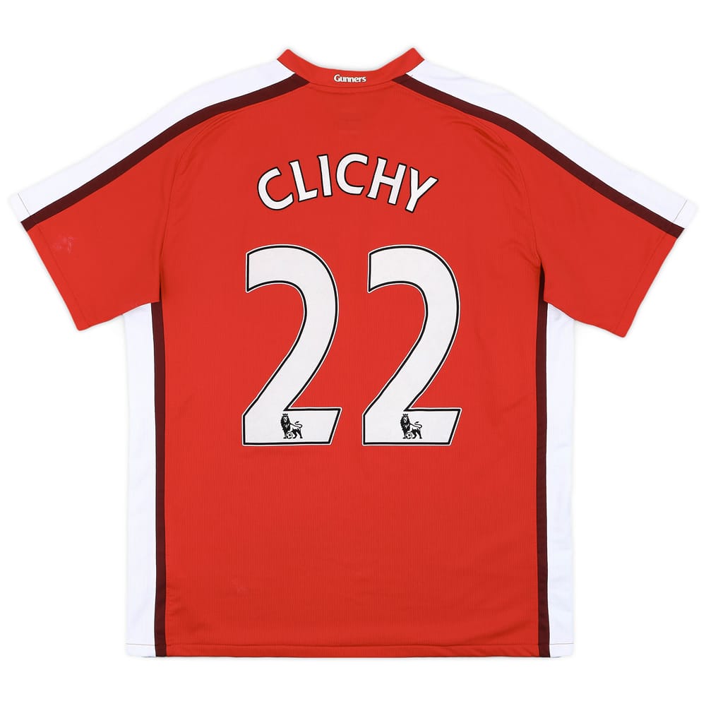 2008-10 Arsenal Home Shirt Clichy #22 - 8/10 - (L)