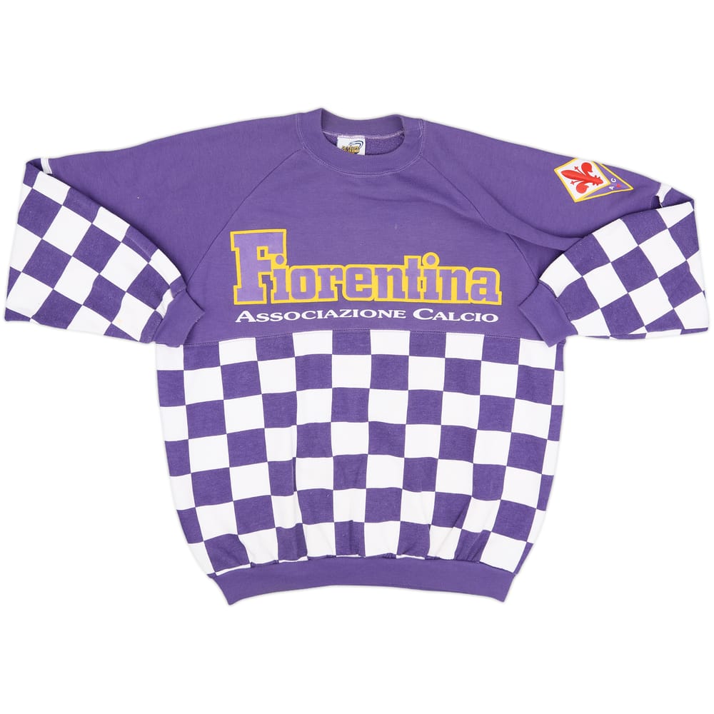 1990-91 Fiorentina Le Felpe Dei Grandi Club Sweat Top - 8/10 - (L)