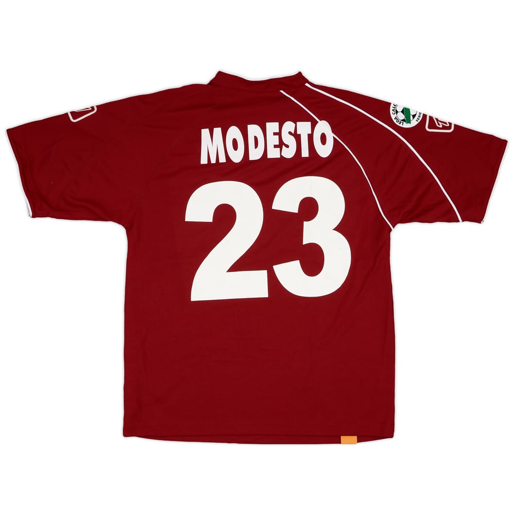 2005-06 Reggina Match Issue Home Shirt Modesto #23
