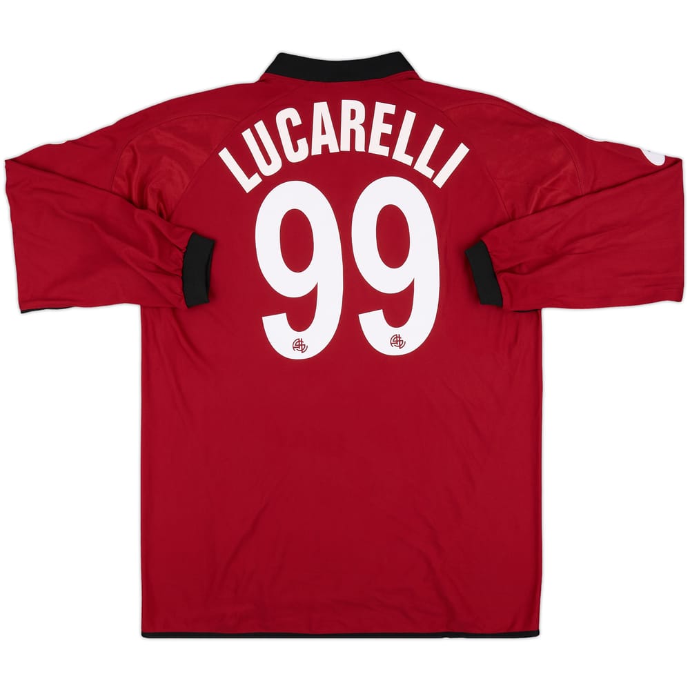 2005-06 Livorno Match Issue Home L/S Shirt Lucarelli #99