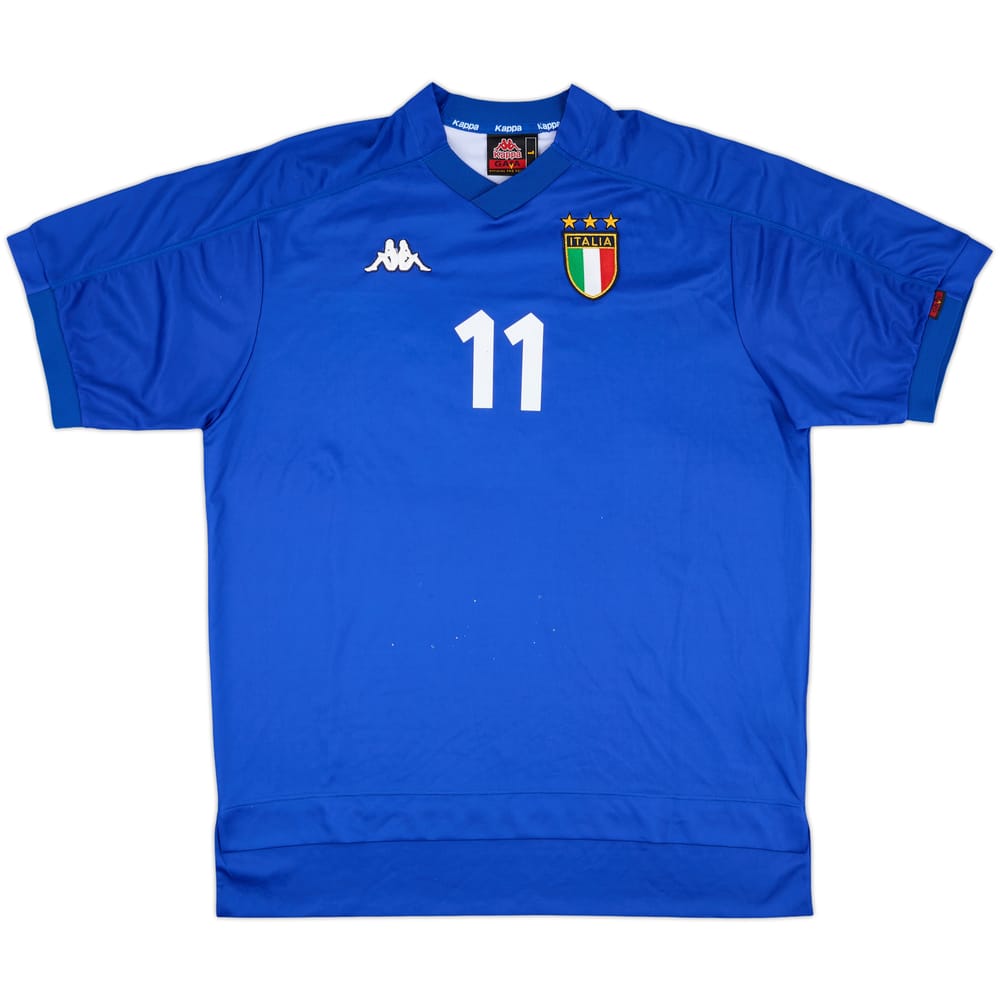 1999 Italy Match Issue Home Shirt #11 (Di Francesco)