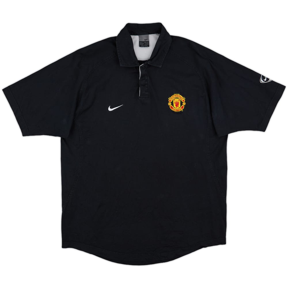 2003-04 Manchester United Nike Polo Shirt - 8/10 - (L)