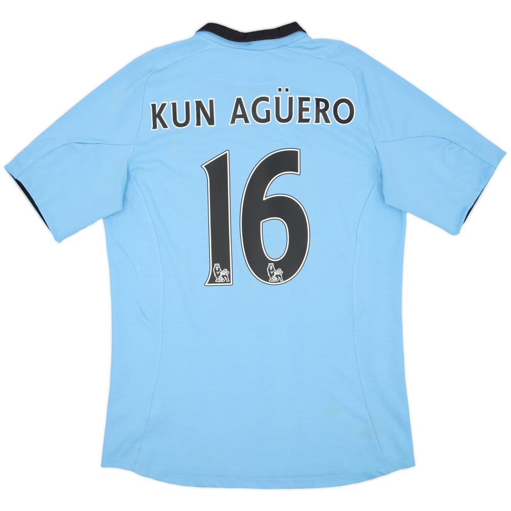 2012-13 Manchester City Home Shirt Kun Aguero #16 - 7/10 - (M)