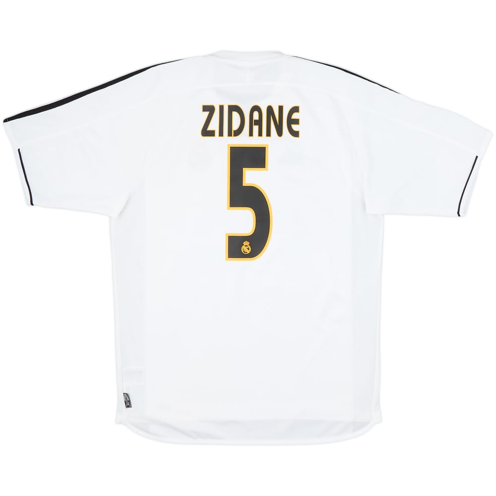 2003-04 Real Madrid Home Shirt Zidane #5 - 6/10 - (M)