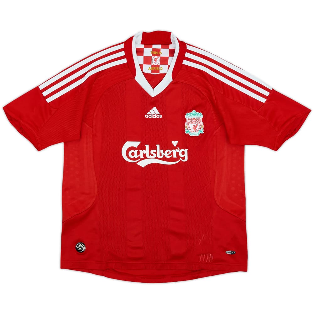 2008-10 Liverpool Home Shirt - 7/10 - (M.Boys)