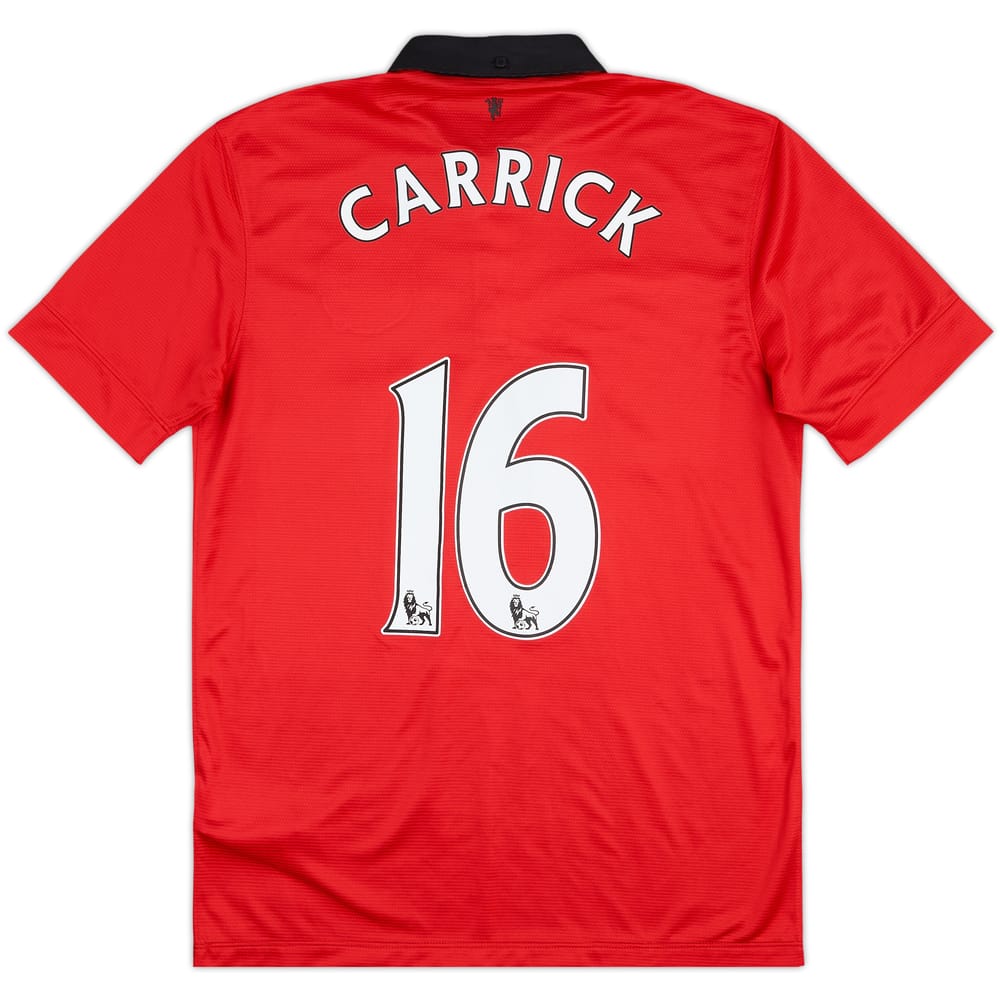 2013-14 Manchester United Home Shirt Carrick #16 - 6/10 - (M)
