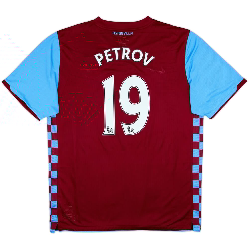 2010-11 Aston Villa Player Issue Home Shirt Petrov #19 - 9/10 - (XXL)