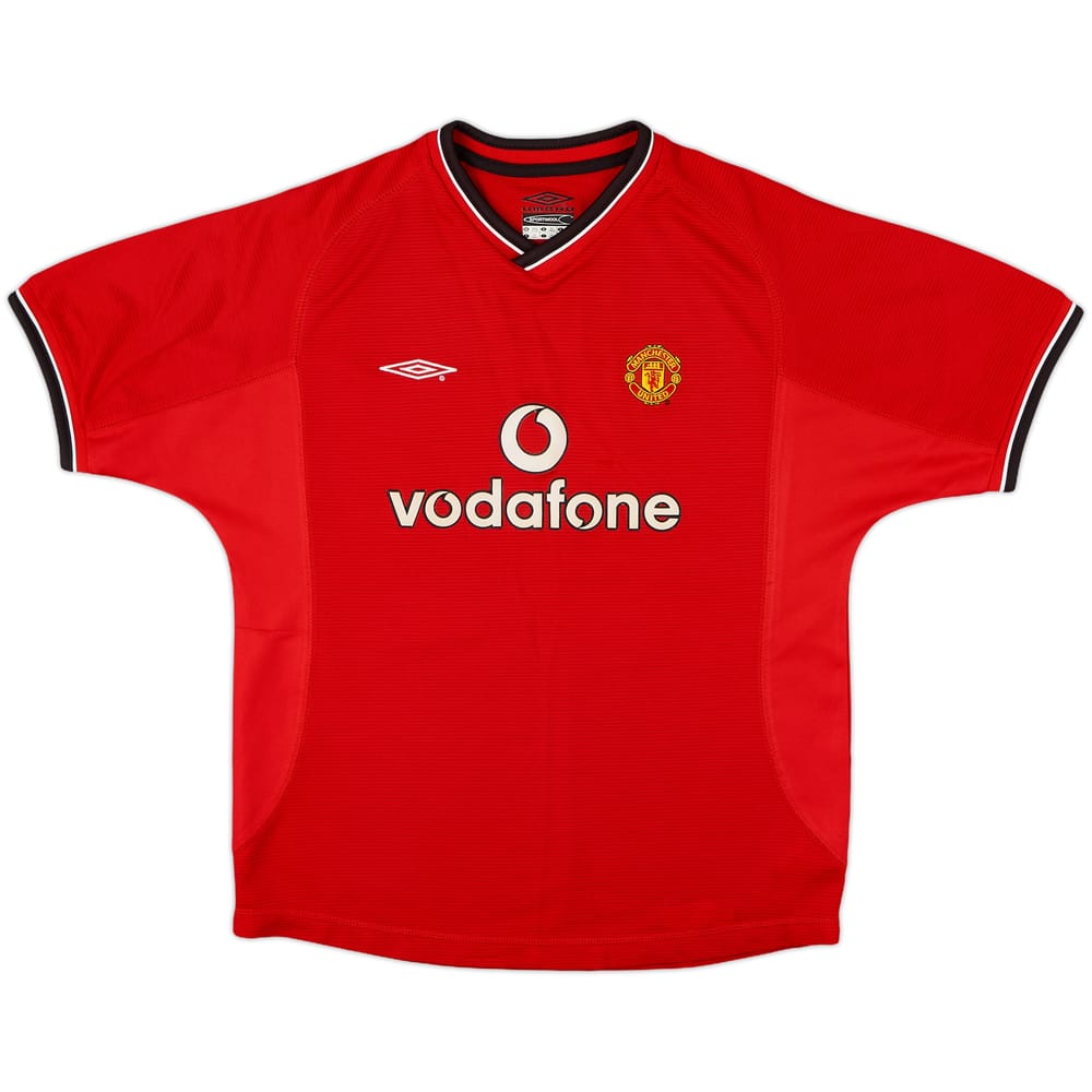 2000-02 Manchester United Home Shirt - 9/10 - (L.Boys)