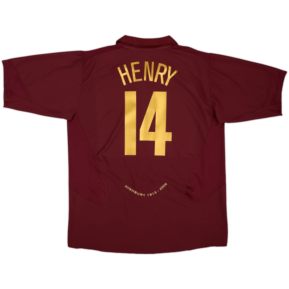 2005-06 Arsenal Home Shirt Henry #14 - 10/10 - (XXL)
