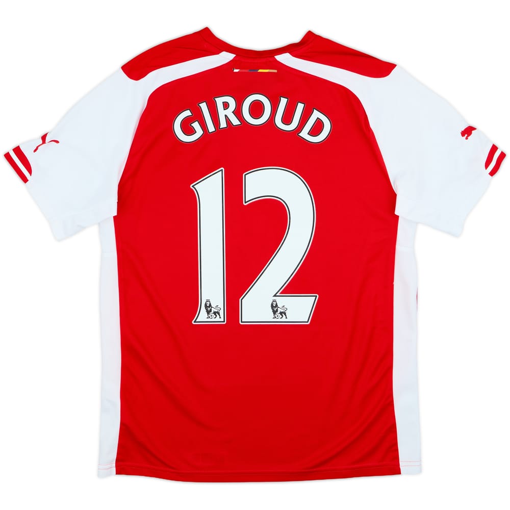 2014-15 Arsenal Home Shirt Giroud #12 - 6/10 - (S)