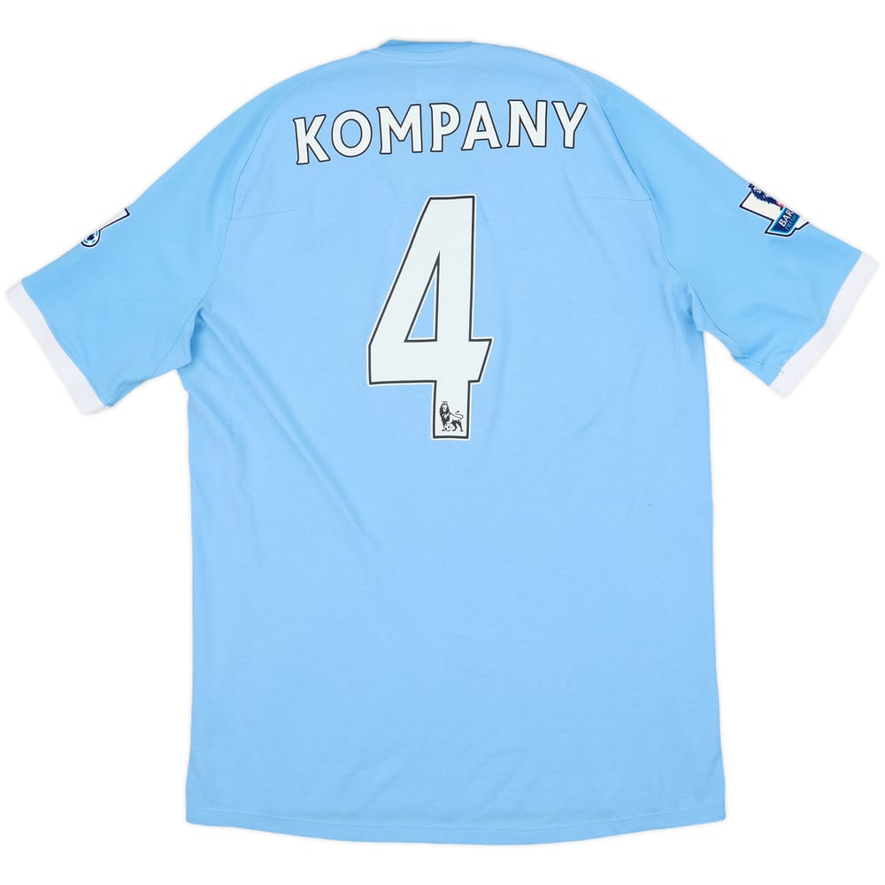 2010-11 Manchester City Home Shirt Kompany #4 - 8/10 - (L)