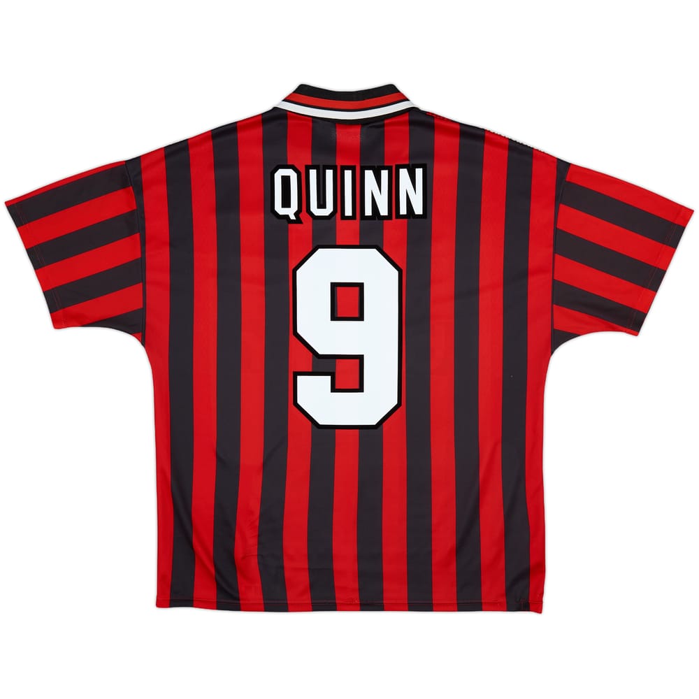 1994-96 Manchester City Away Shirt Quinn #9 - 7/10 - (L)