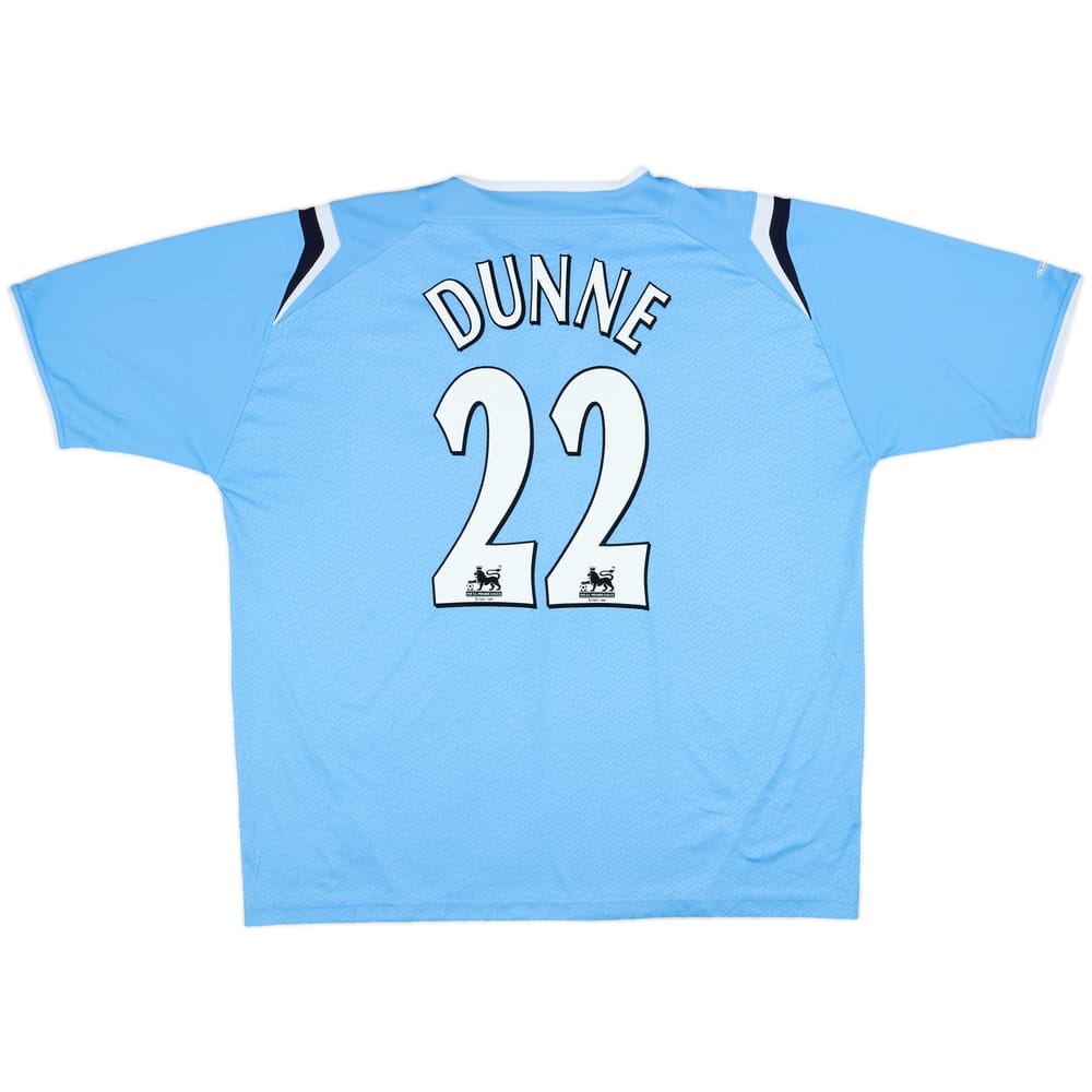 2004-05 Manchester City Home Shirt Dunne #22 - 6/10 - (XXL)