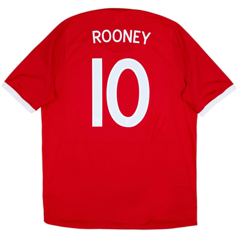 2010-11 England Away Shirt Rooney #10 - 8/10 - (XL)