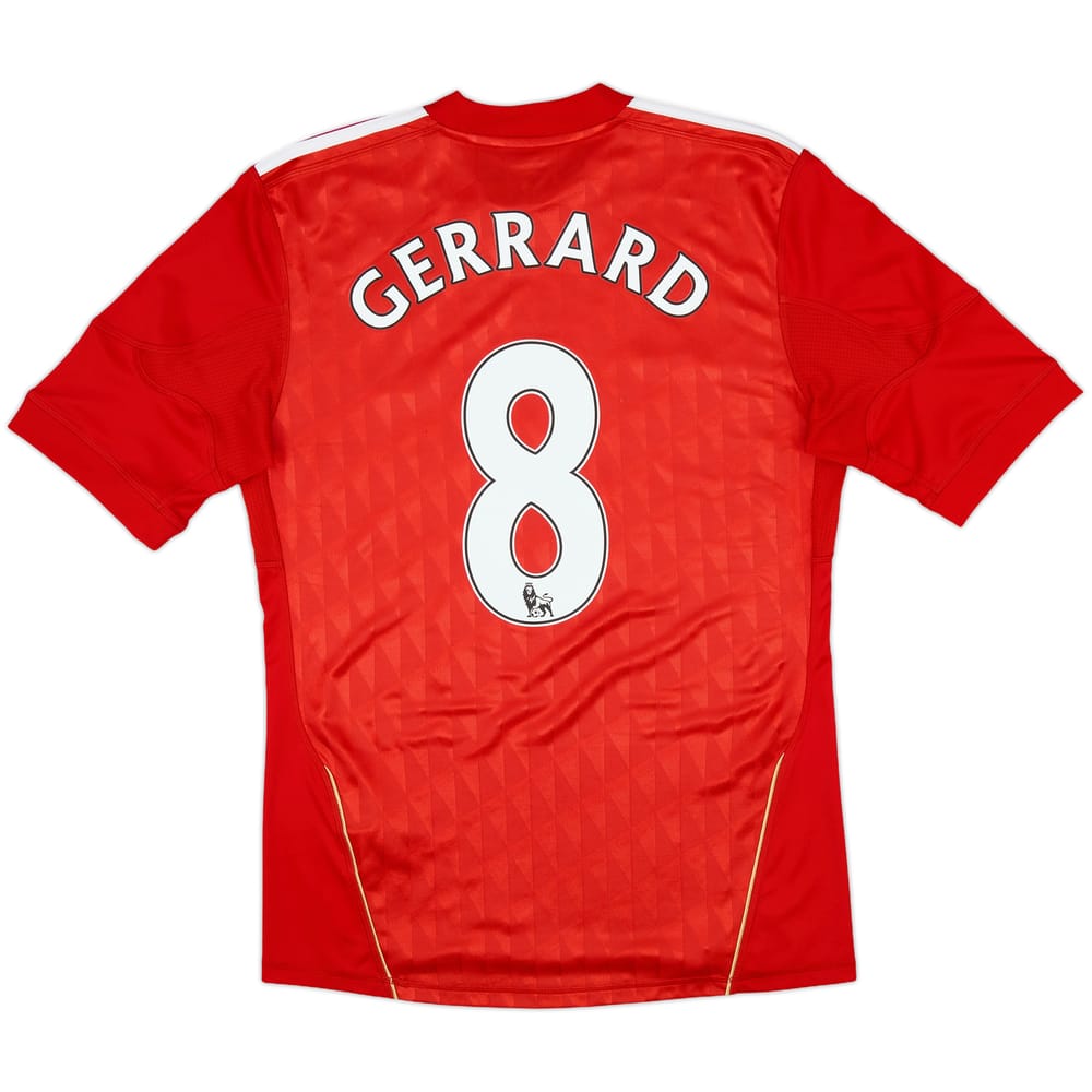 2010-12 Liverpool Home Shirt Gerrard #8 - 7/10 - (S)