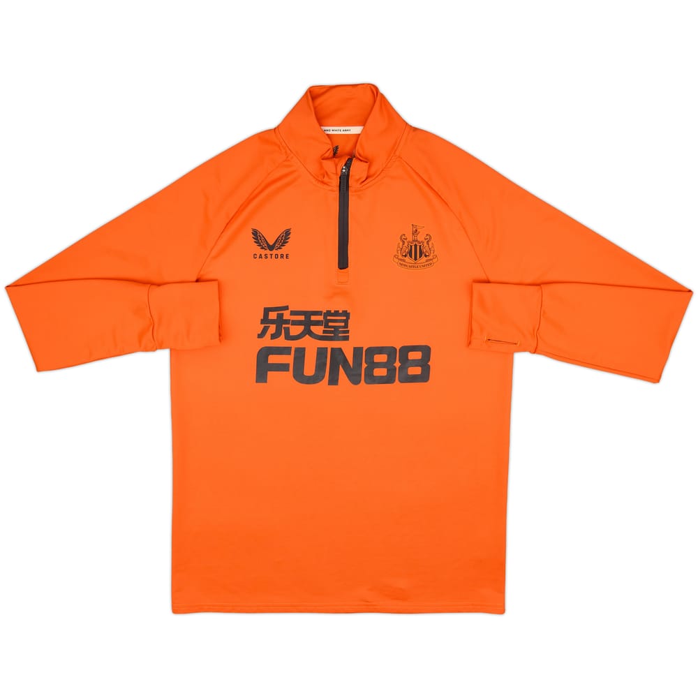 2021-22 Newcastle United Castore 1/4 Zip Training Top - 8/10 - (M)