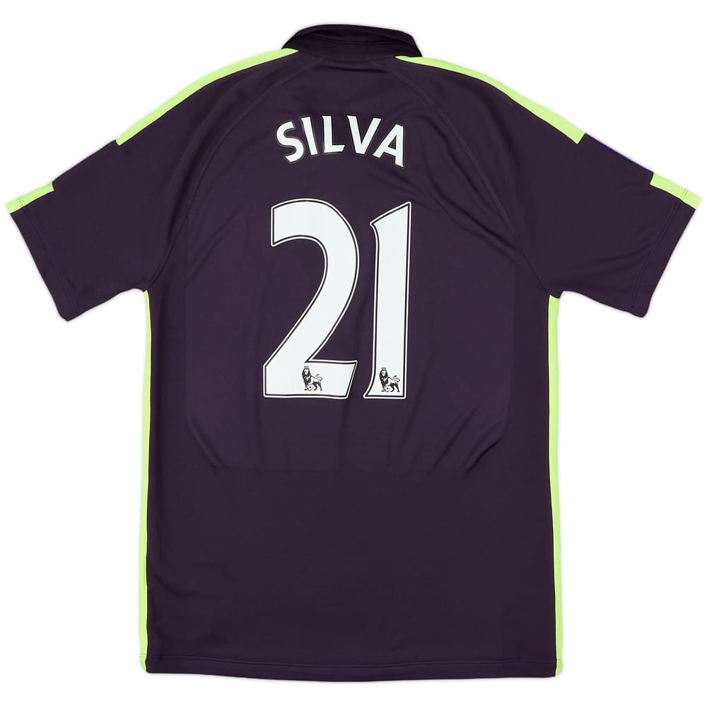 2014-15 Manchester City Third Shirt Silva #21 - 9/10 - (M)