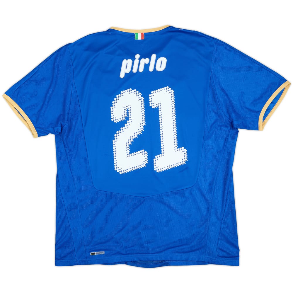 2007-08 Italy Home Shirt Pirlo #21 - 6/10 - (XL)