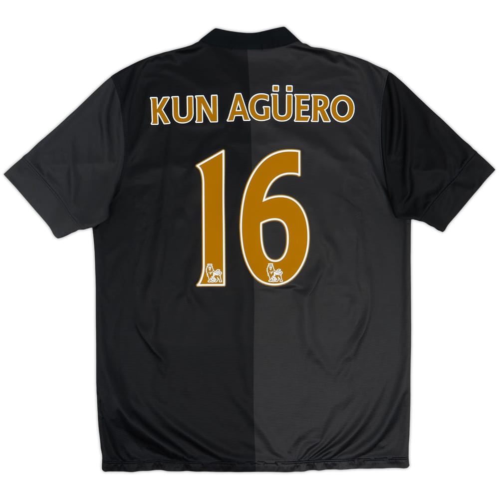 2013-14 Manchester City Camiseta de Visitante Kun Aguero #16 - 6/10 - (L)