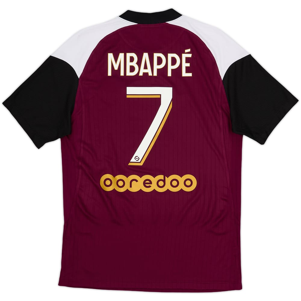 Camiseta de la tercera equipación del Paris Saint-Germain 2020-21 Mbappe #7 - 5/10 - (S)