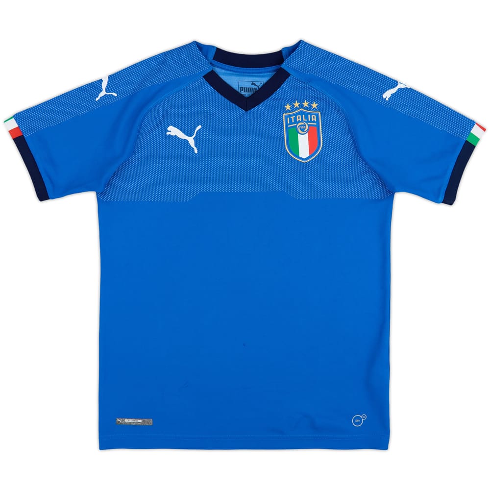 2018-19 Italy Home Shirt - 6/10 - (L.Boys)