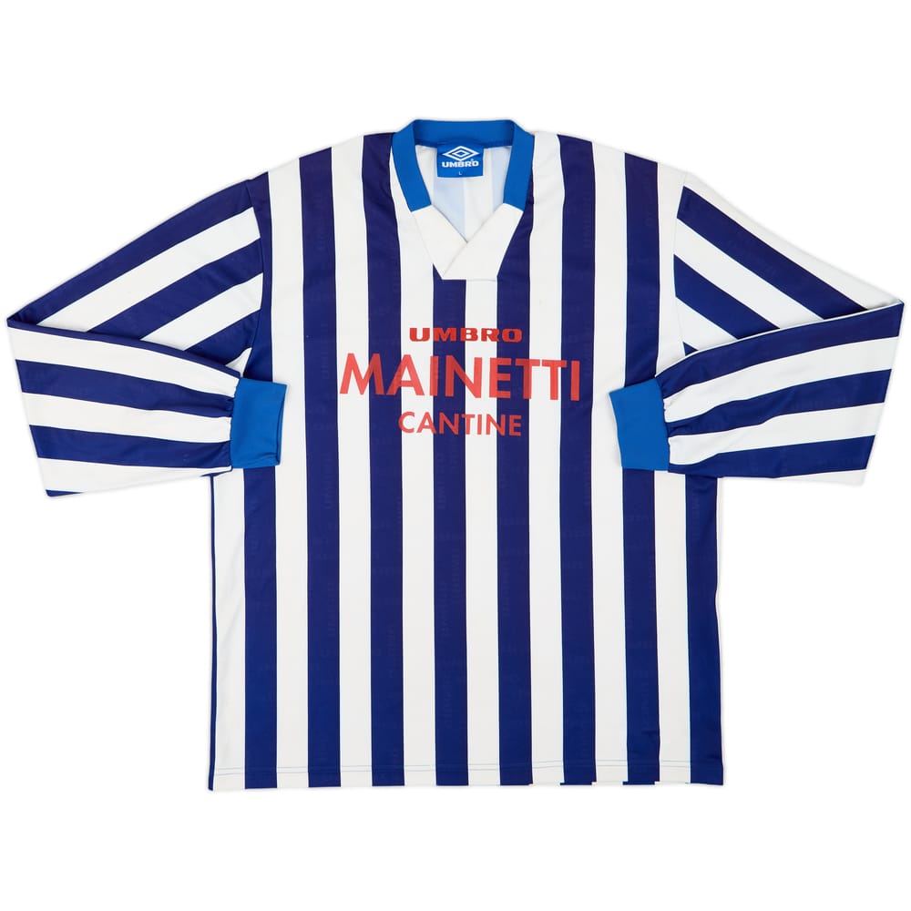 1990s Umbro Signed Template L/S Shirt #10 - 8/10 - (L)