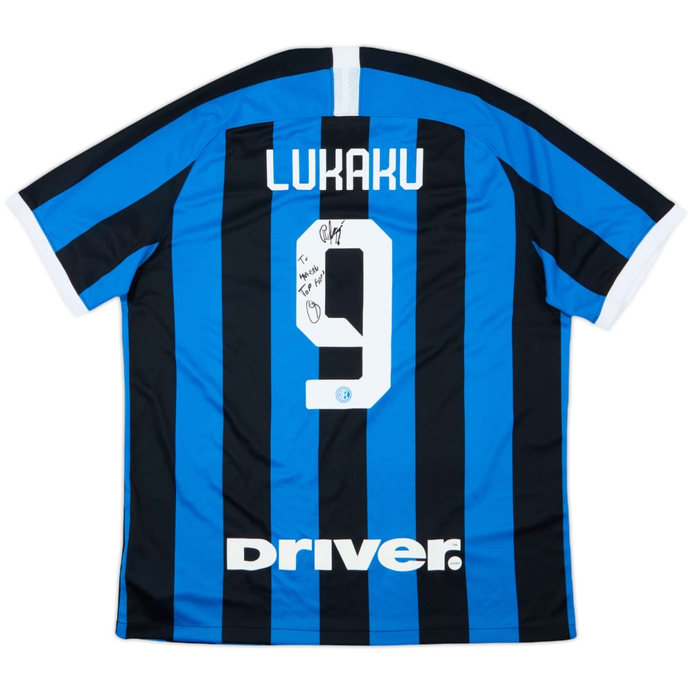 2019-20 Inter Milan Home Shirt Lukaku #9 - 8/10 - (XL)