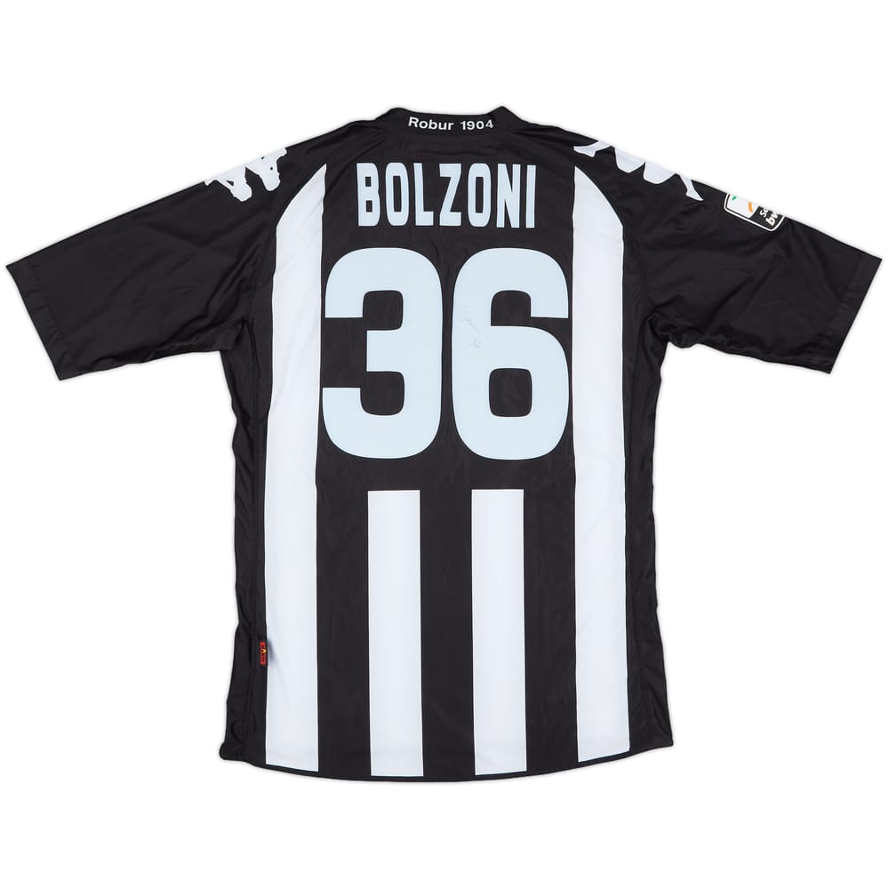 2010-11 AC Siena Match Issue Signed Home Shirt Bolzoni #36