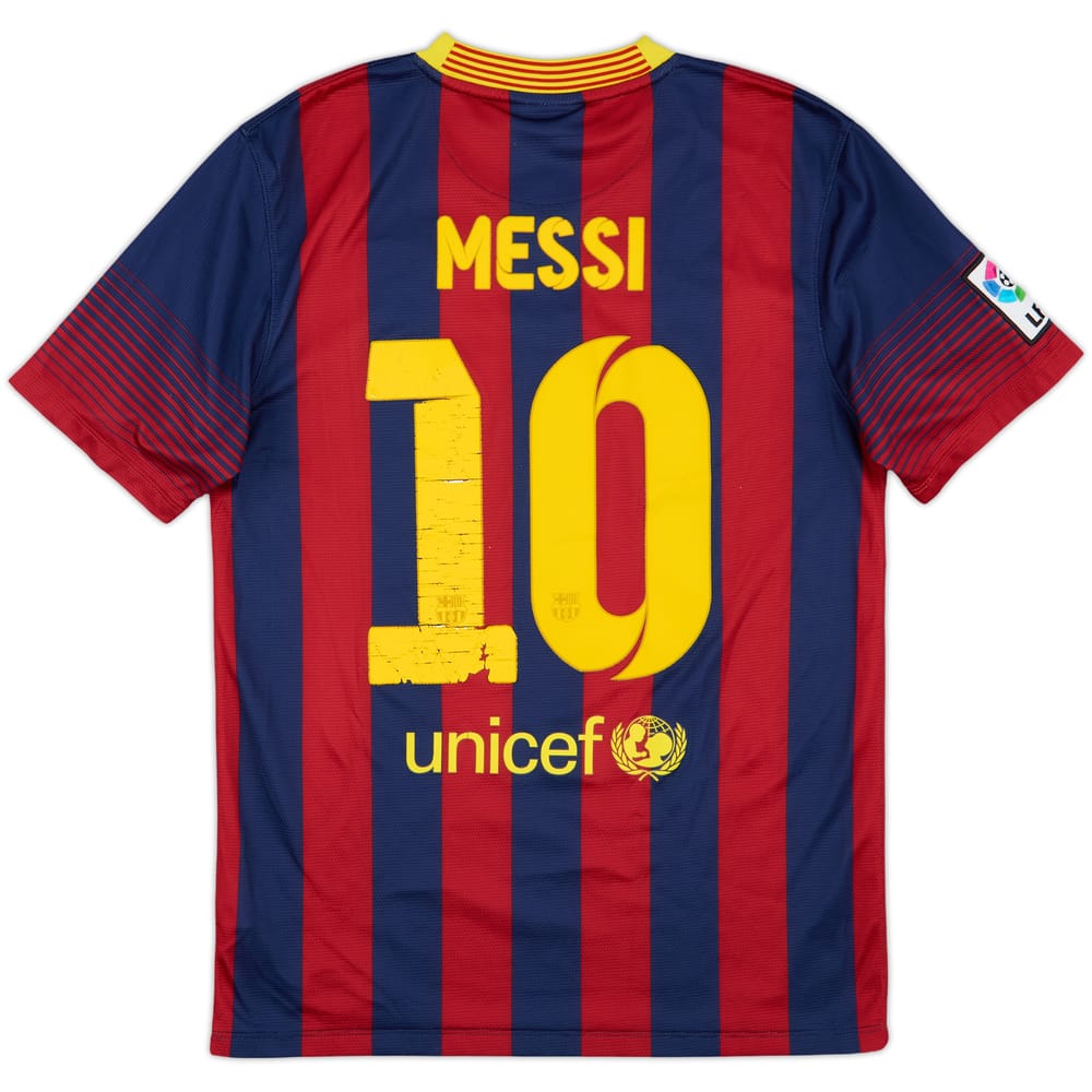 2013-14 Barcelona Home Shirt Messi #10 - 5/10 - (S)