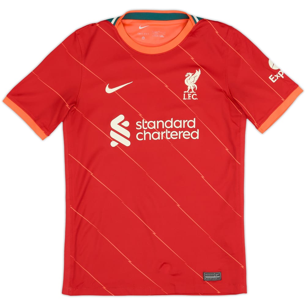 2021-22 Liverpool Home Shirt - 7/10 - (L.Boys)