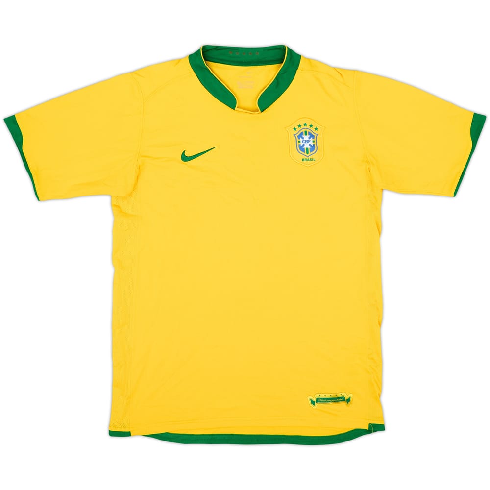 2006-08 Brasil Camiseta Local - 8/10 - (XL.Boys)