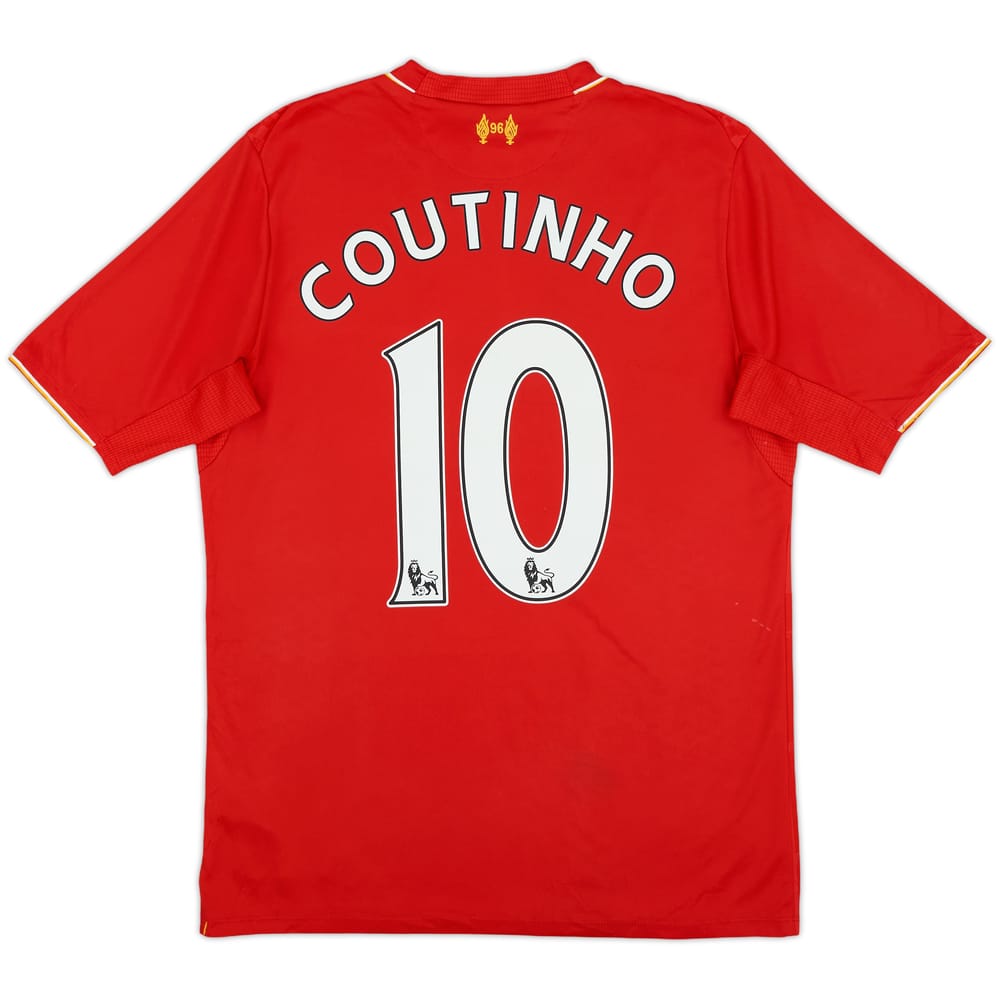 2015-16 Liverpool Home Shirt Coutinho #10 - 6/10 - (XL.Boys)