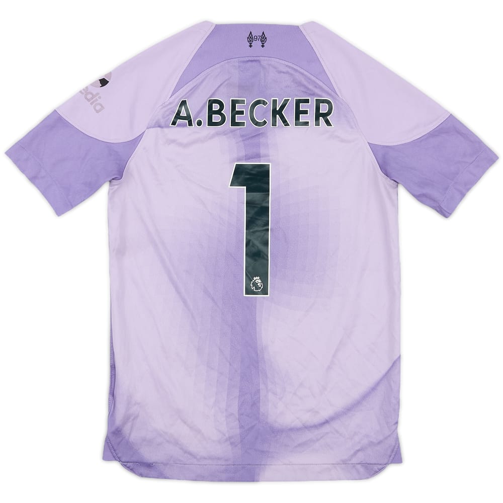 2022-23 Liverpool GK Shirt A.Becker #1 - 6/10 - (S.Boys)