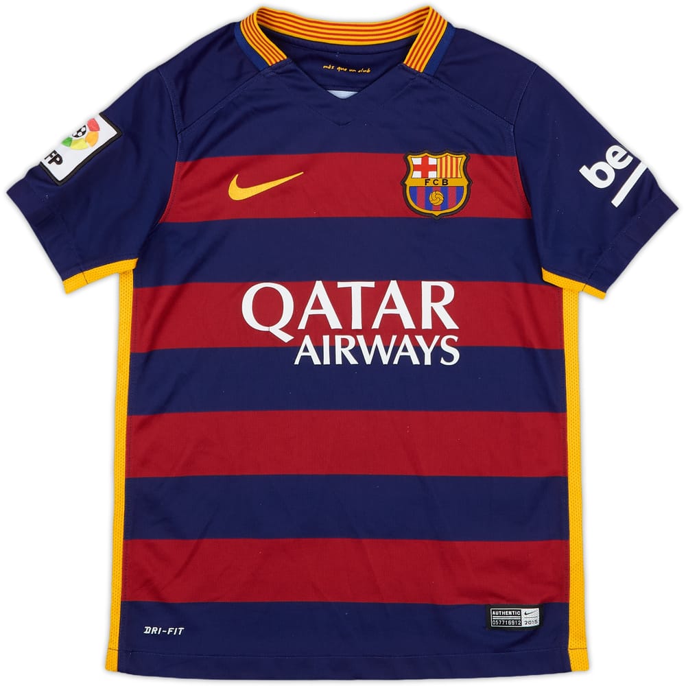 2015-16 Barcelona Home Shirt - 8/10 - (S.Boys)