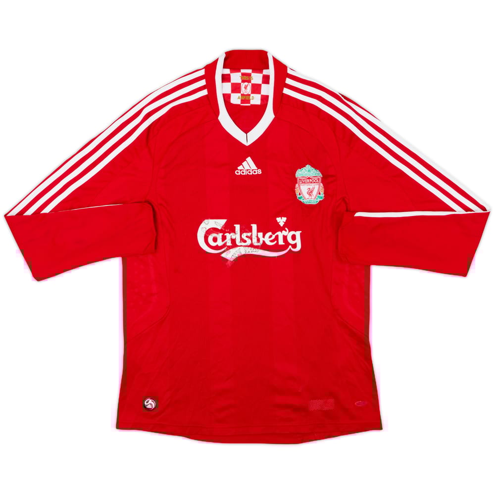 2008-10 Liverpool Home L/S Shirt - 5/10 - (M)