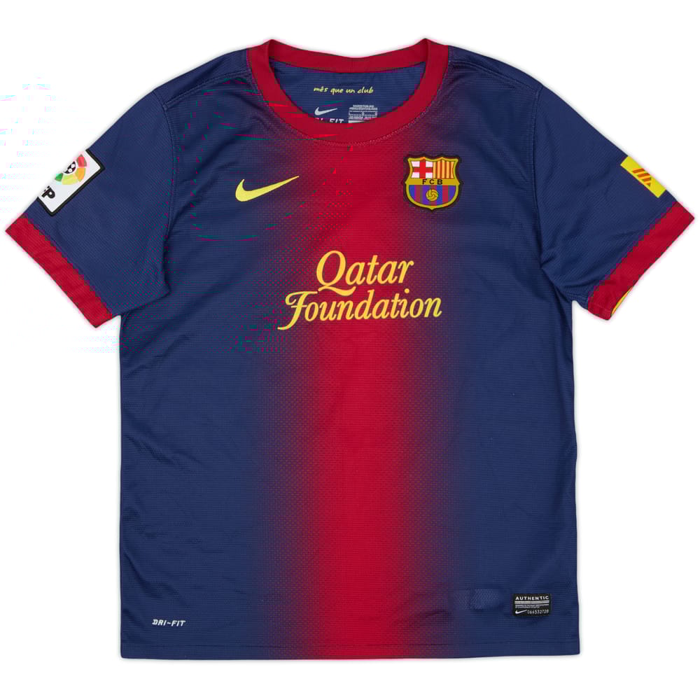 2012-13 Barcelona Home Shirt - 8/10 - (L.Boys)