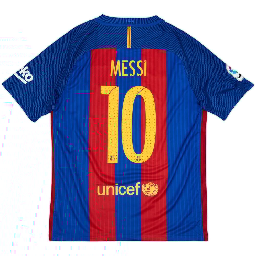 2016-17 Barcelona Home Shirt Messi #10 - 5/10 - (M)