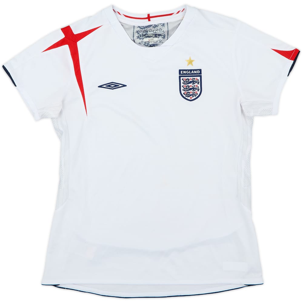 2005-07 England Home Shirt - 7/10 - (Women's M)