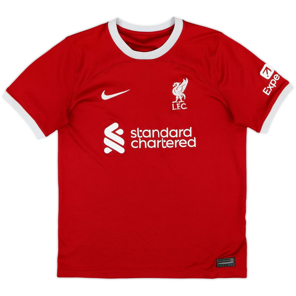 2023-24 Liverpool Home Shirt - 5/10 - (L.Boys)