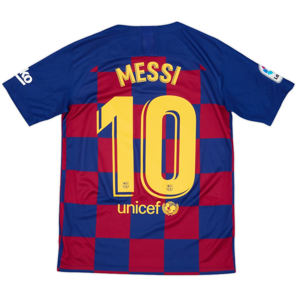 2019-20 Barcelona Home Shirt Messi #10 - 9/10 - (XL.Boys)