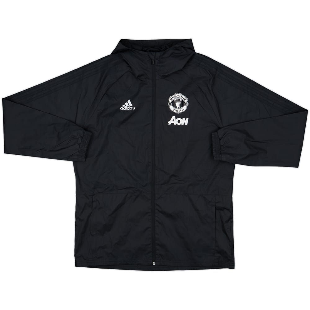 2018-19 Manchester United adidas Hooded Rain Jacket - 9/10 - (L)